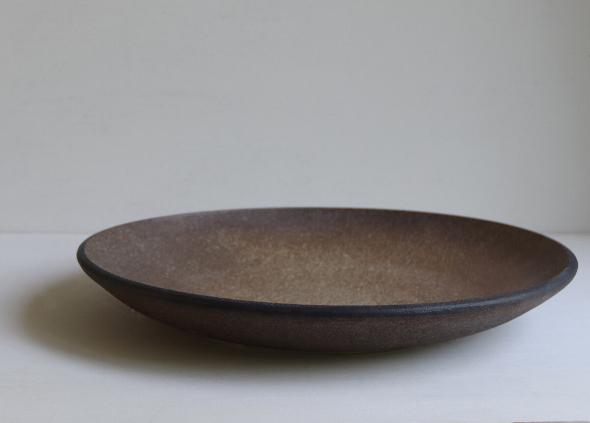 XL (water) bowl burnt brown - Marjoke de Heer Keramiek Atelier